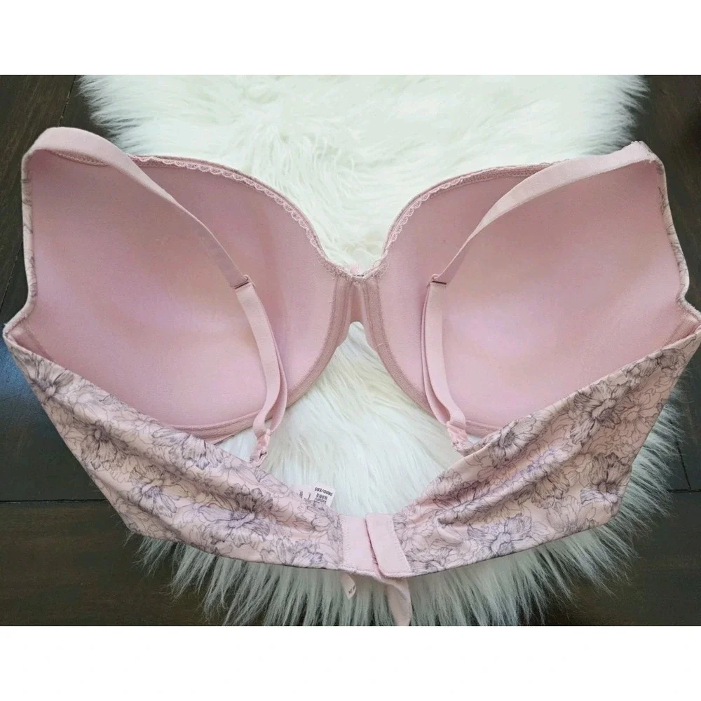 Victoria's Secret Body By Victoria Perfect Shape Push Up Bra Size 38DD Pink